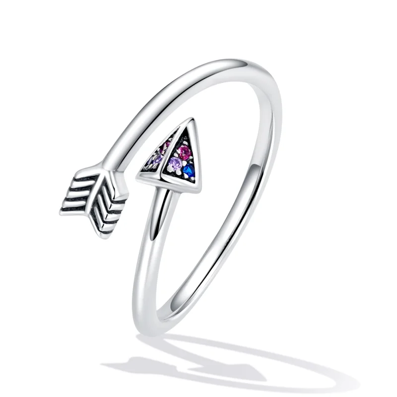 (Bild für) Offener Ring „Pfeil der Liebe“ im Pandora-Stil - SCR820 - Ansicht 2