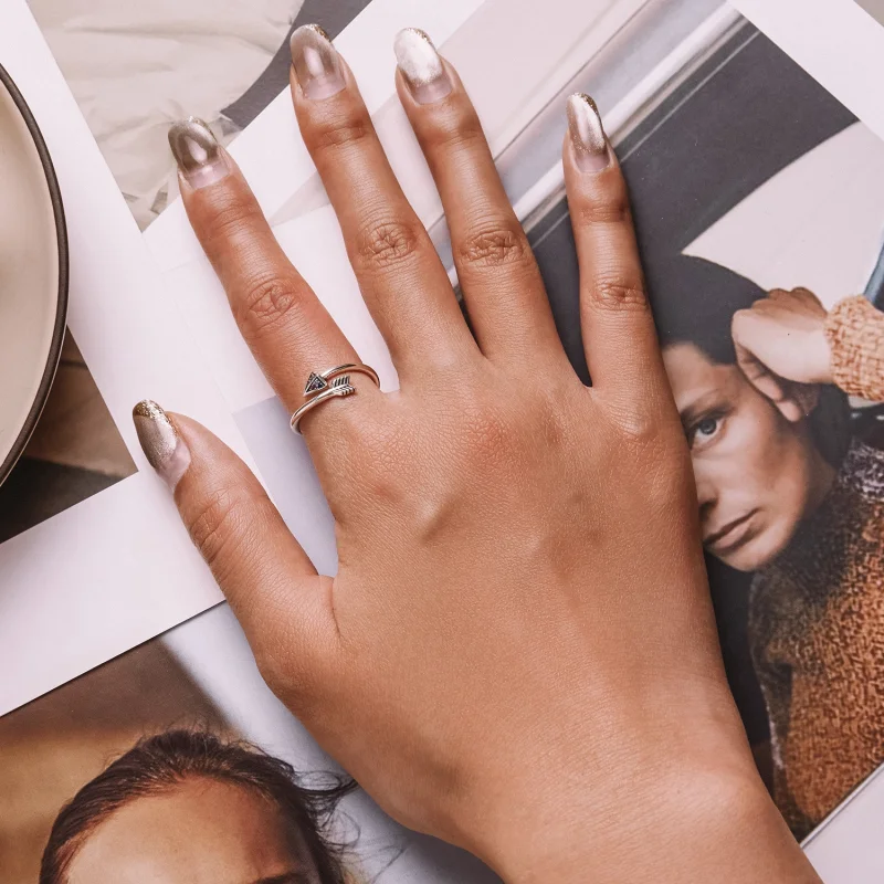 (Bild für) Offener Ring „Pfeil der Liebe“ im Pandora-Stil - SCR820 - Ansicht 6
