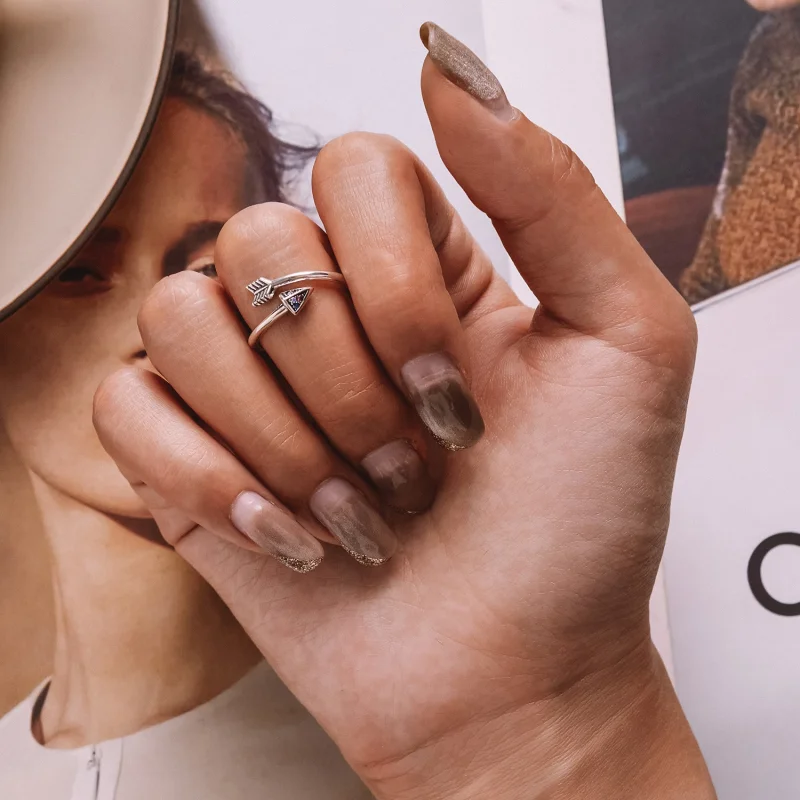 (Bild für) Offener Ring „Pfeil der Liebe“ im Pandora-Stil - SCR820 - Ansicht 7