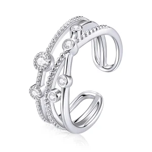 (Bild für) Offener Ring „Shine Star“ im Pandora-Stil - BSR162