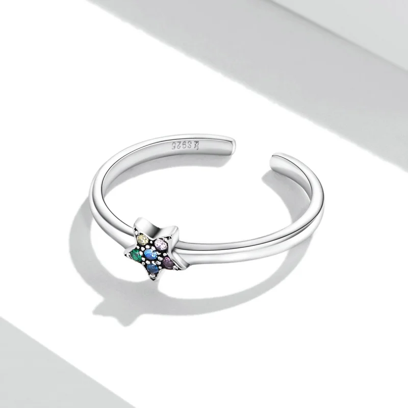 (Bild für) Offener Ring „Shine Star“ im Pandora-Stil - SCR777 - Ansicht 3