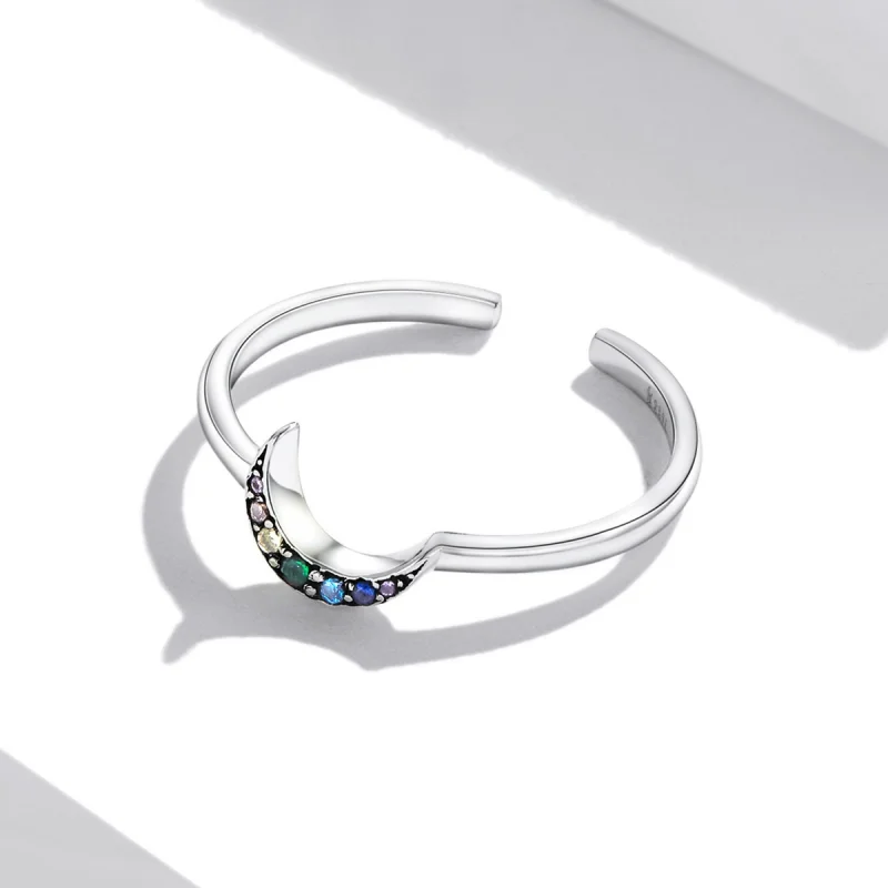 (Bild für) Offener Ring „Shine The Moon“ im Pandora-Stil - SCR778 - Ansicht 4