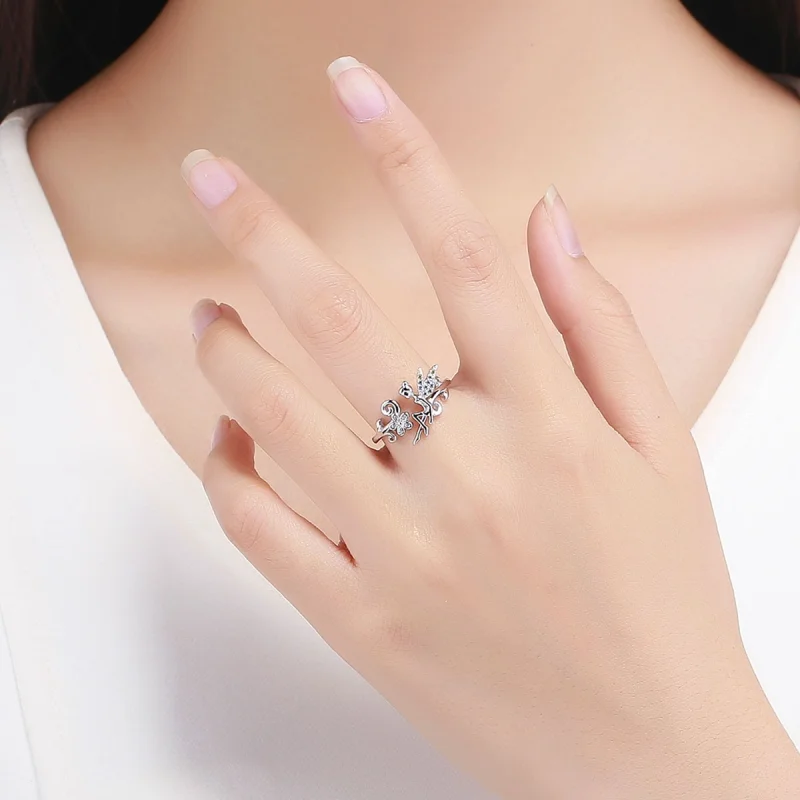 (Bild für) Offener Ring „Spring Spirit“ im Pandora-Stil - BSR025 - Ansicht 5