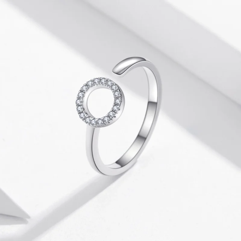 (Bild für) Offener Silber-Halo-Ring im Pandora-Stil - SCR545 - Ansicht 2