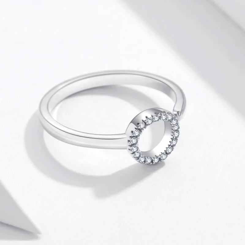 (Bild für) Offener Silber-Halo-Ring im Pandora-Stil - SCR545 - Ansicht 5