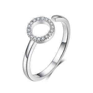(Bild für) Offener Silber-Halo-Ring im Pandora-Stil - SCR545