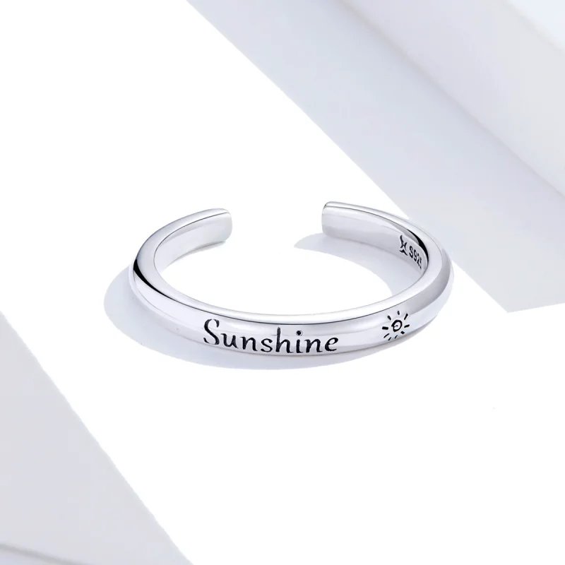 (Bild für) Offener Silber-Sunshine-Ring im Pandora-Stil - SCR649 - Ansicht 2