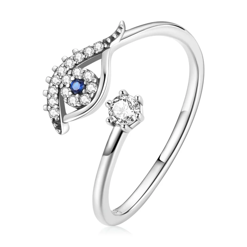 (Bild für) Offener Teufelsauge-Ring im Pandora-Stil - BSR215