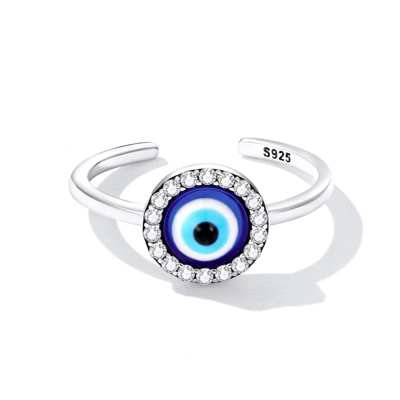 (Bild für) Offener Teufelsauge-Ring im Pandora-Stil - BSR254 - Ansicht 3