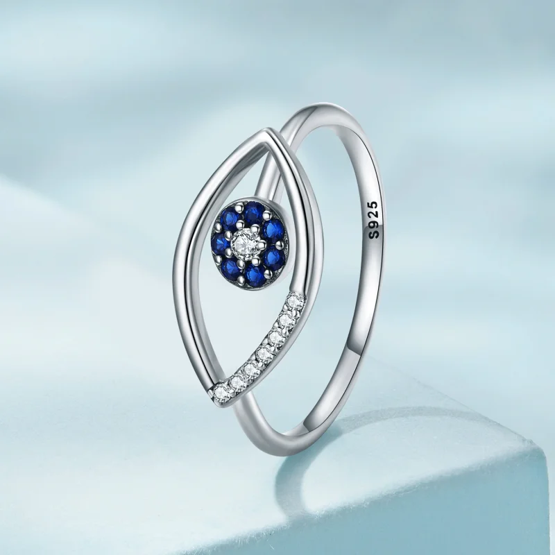 (Bild für) Offener Teufelsauge-Ring im Pandora-Stil - SCR875 - Ansicht 2