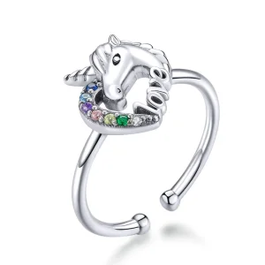 (Bild für) Offener Traum-Einhorn-Ring im Pandora-Stil - SCR644