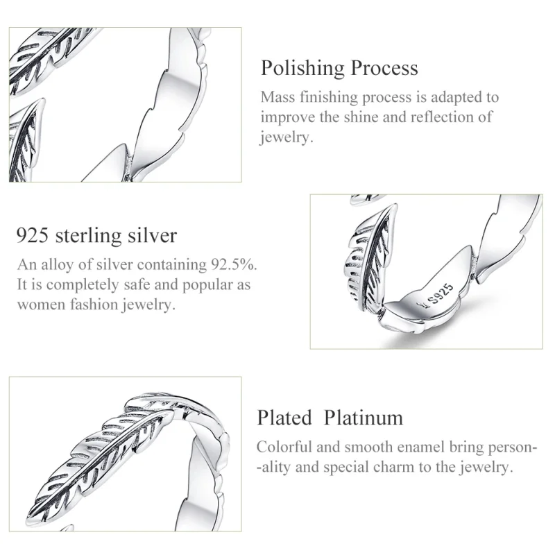 (Bild für) Pandora Feder Ring - SCR517 - Ansicht 4