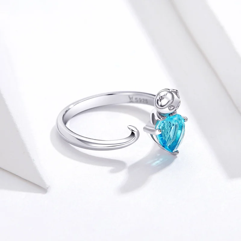 (Bild für) Pandora Ring Blau - SCR533 - Ansicht 3