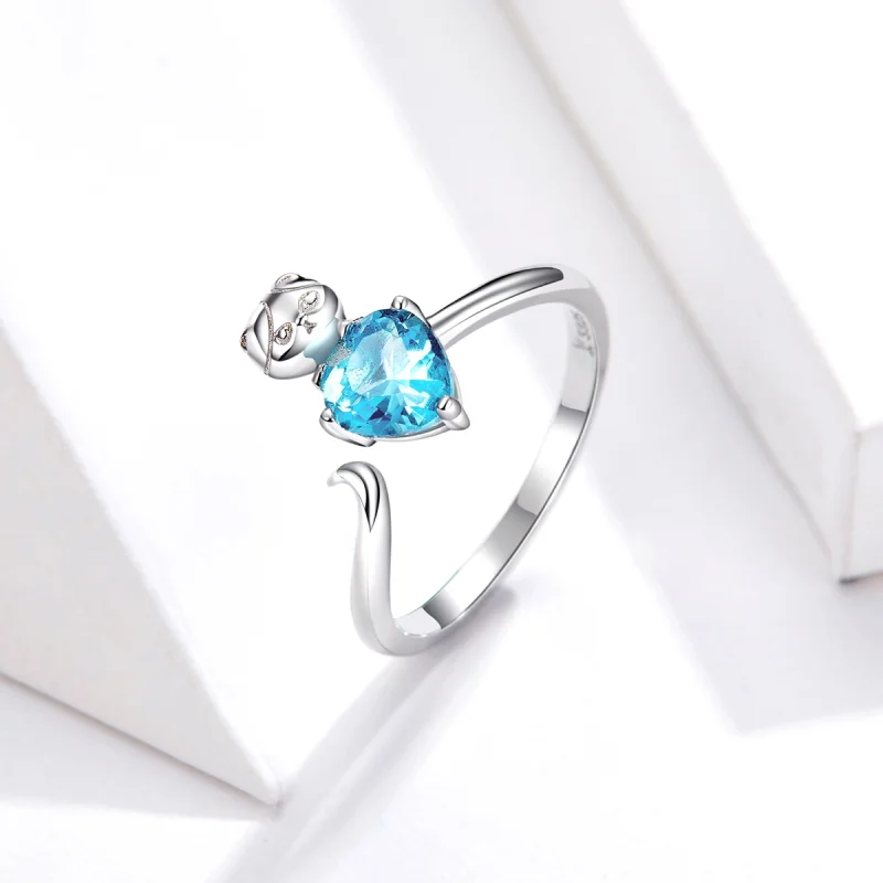 (Bild für) Pandora Ring Blau - SCR533 - Ansicht 5