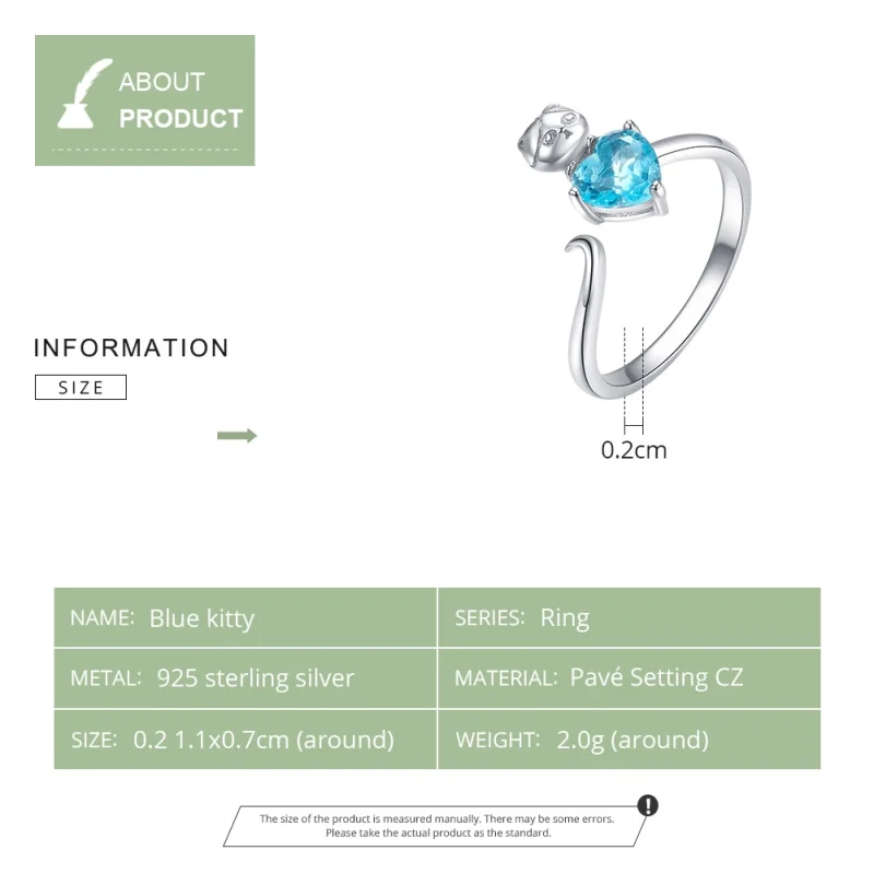 (Bild für) Pandora Ring Blau - SCR533 - Ansicht 7