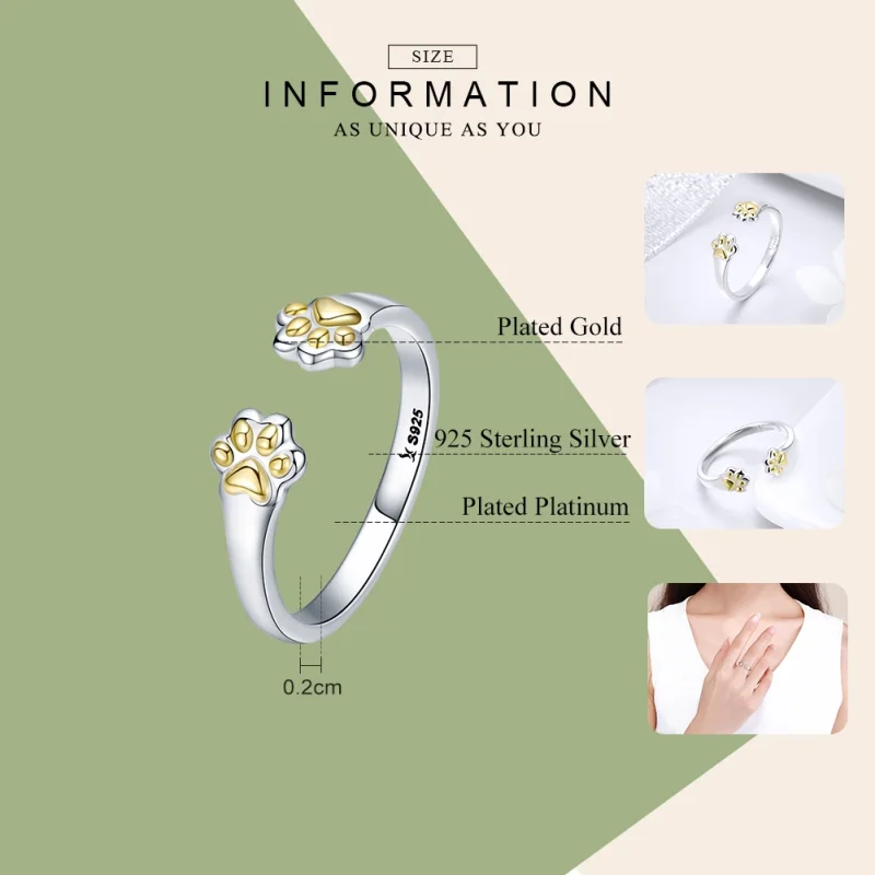 (Bild für) Pandora Ring Gold Silber - SCR430 - Ansicht 3