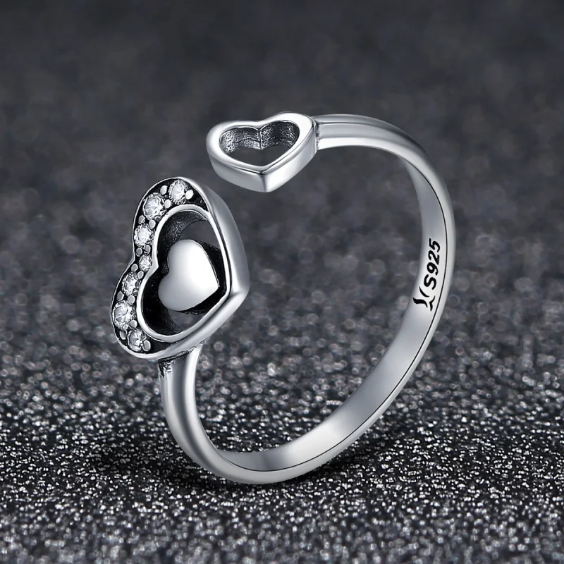 (Bild für) Pandora Ring Herzen Silber - SCR168 - Ansicht 4
