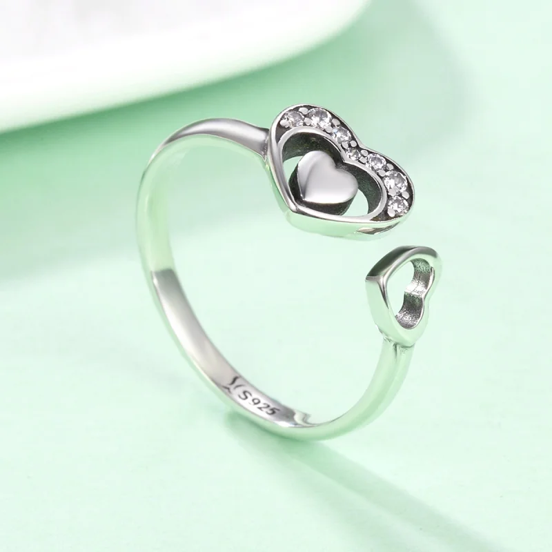 (Bild für) Pandora Ring Herzen Silber - SCR168 - Ansicht 5