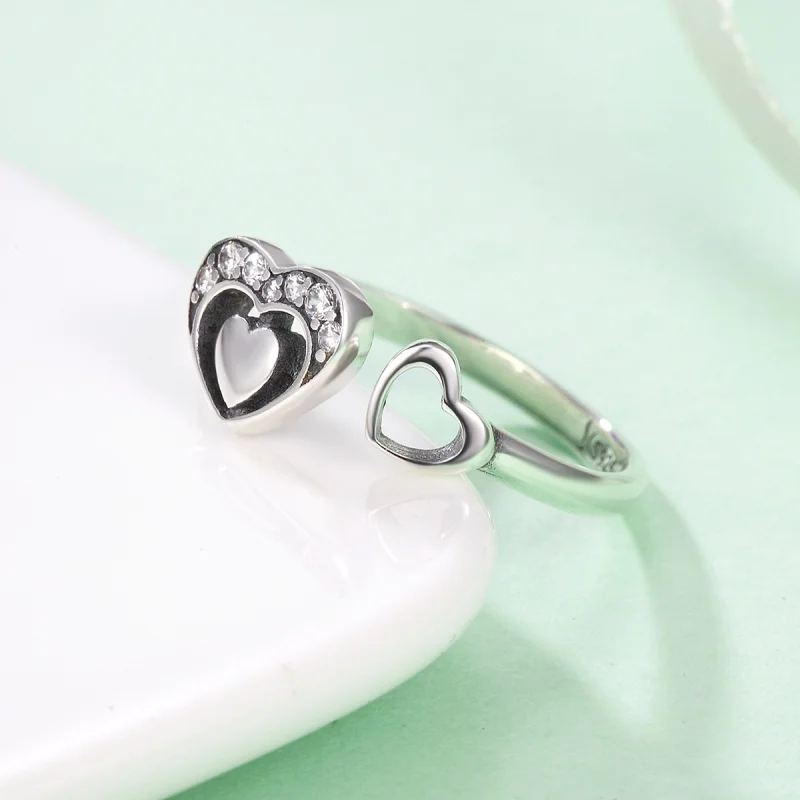 (Bild für) Pandora Ring Herzen Silber - SCR168 - Ansicht 6