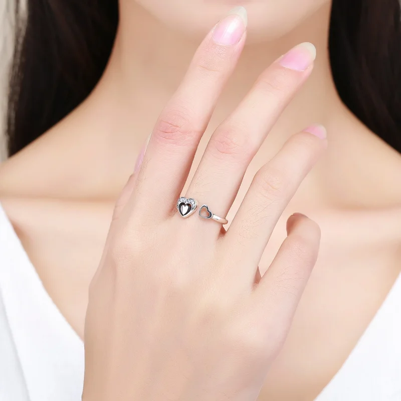 (Bild für) Pandora Ring Herzen Silber - SCR168 - Ansicht 8