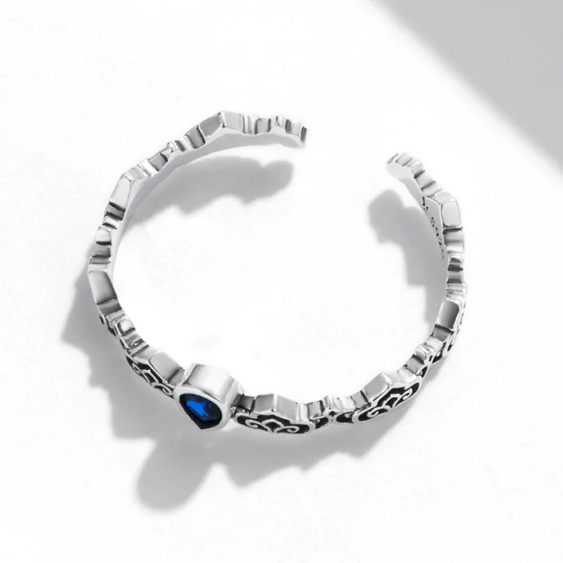 (Bild für) Pandora Ring Mit Blauem Stein - SCR767 - Ansicht 4