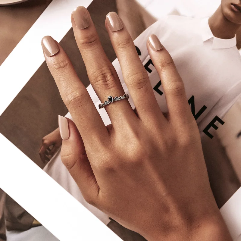 (Bild für) Pandora Ring Mit Blauem Stein - SCR767 - Ansicht 5