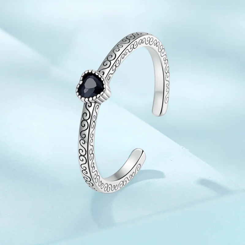 (Bild für) Pandora Ring Schwarz - SCR878 - Ansicht 2
