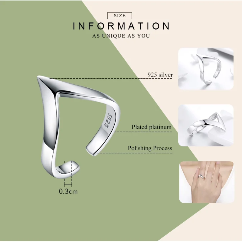 (Bild für) Pandora Wishbone Ring Silber - SCR470 - Ansicht 3