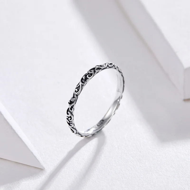 (Bild für) Retro-Ring im Pandora-Stil aus Silber - SCR513 - Ansicht 2