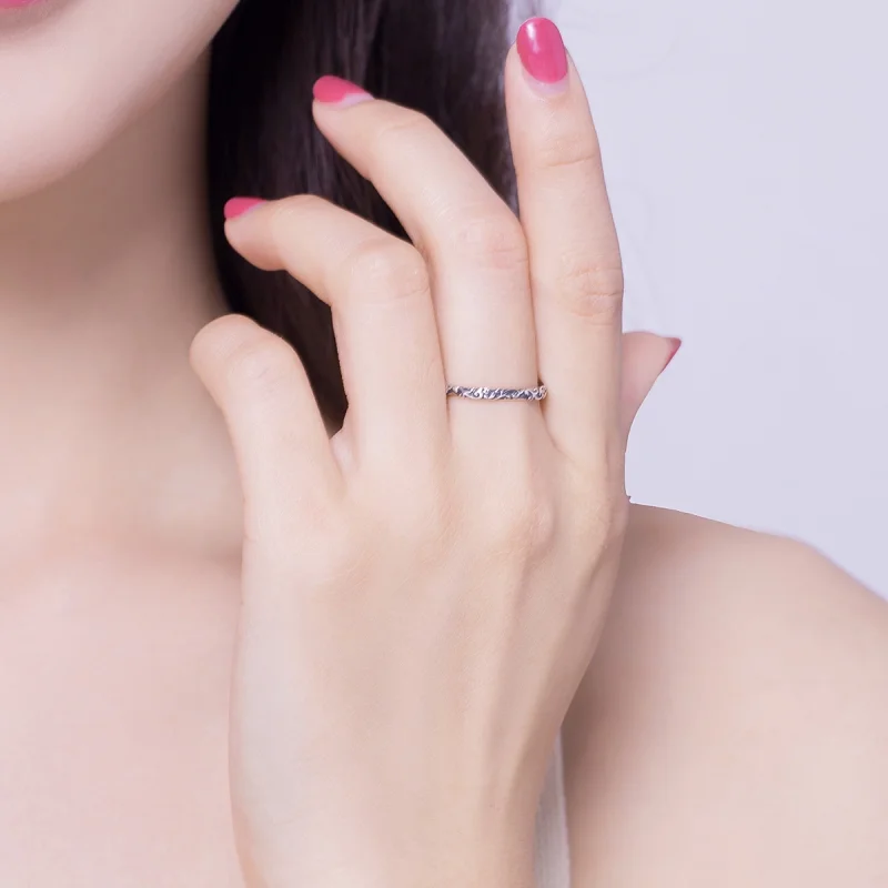 (Bild für) Retro-Ring im Pandora-Stil aus Silber - SCR513 - Ansicht 5