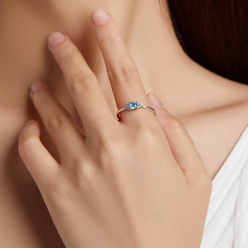 (Bild für) Ring der ewigen Liebe im Pandora-Stil - SCR534-BU - Ansicht 4