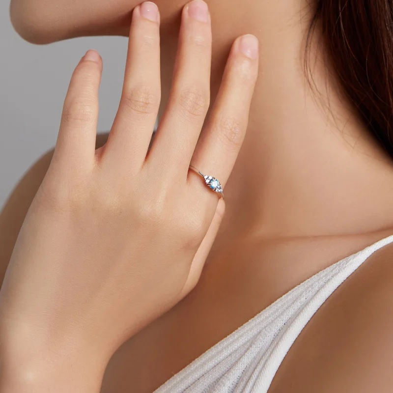 (Bild für) Ring der ewigen Liebe im Pandora-Stil - SCR534-BU - Ansicht 5