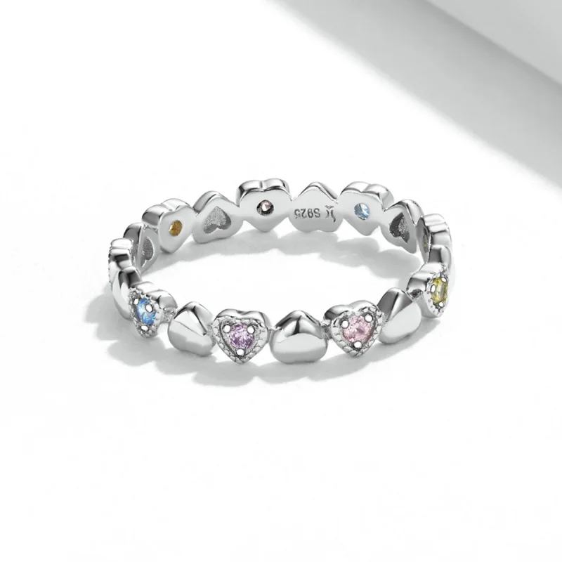 (Bild für) Ring mit Herzband im Pandora-Stil - SCR140 - Ansicht 3