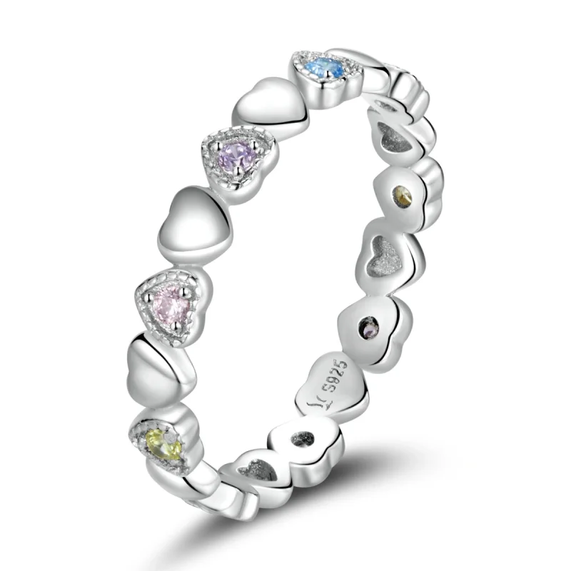 (Bild für) Ring mit Herzband im Pandora-Stil - SCR140 - Ansicht 5