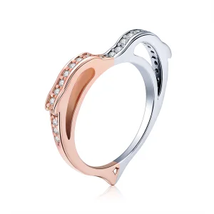 (Bild für) Ring „Ocean Spirit“ aus Silber und Roségold im Pandora-Stil - SCR418