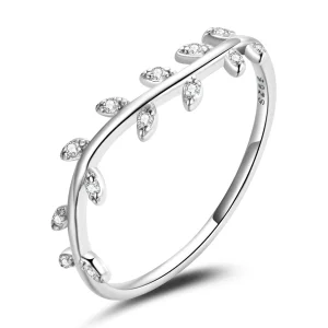 (Bild für) Schöner Blätter-Ring im Pandora-Stil - BSR210-A