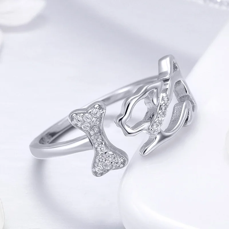 (Bild für) Silberner Dog's Company-Ring im Pandora-Stil - SCR416 - Ansicht 6