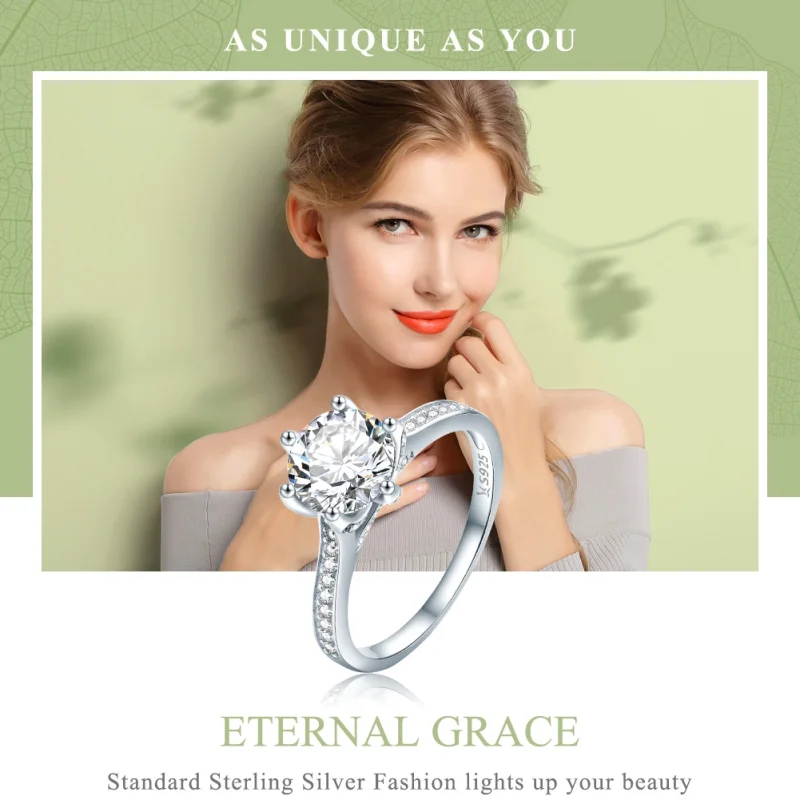 (Bild für) Silberner Eternity-Ring im Pandora-Stil - SCR342 - Ansicht 3