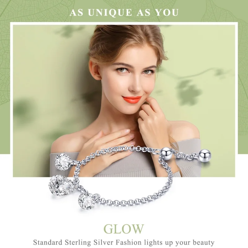 (Bild für) Silberner Glow-Ring im Pandora-Stil - SCR485 - Ansicht 2
