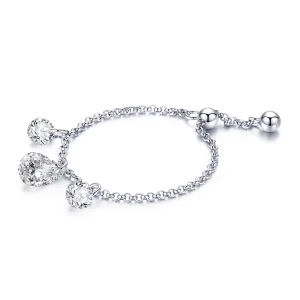 (Bild für) Silberner Glow-Ring im Pandora-Stil - SCR485