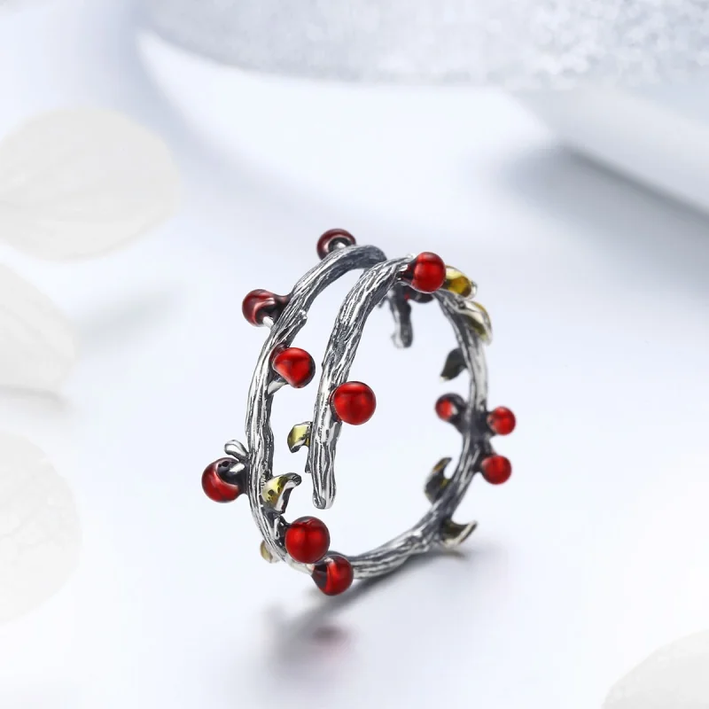 (Bild für) Silberner Herbstfarben-Ring im Pandora-Stil - SCR442 - Ansicht 4
