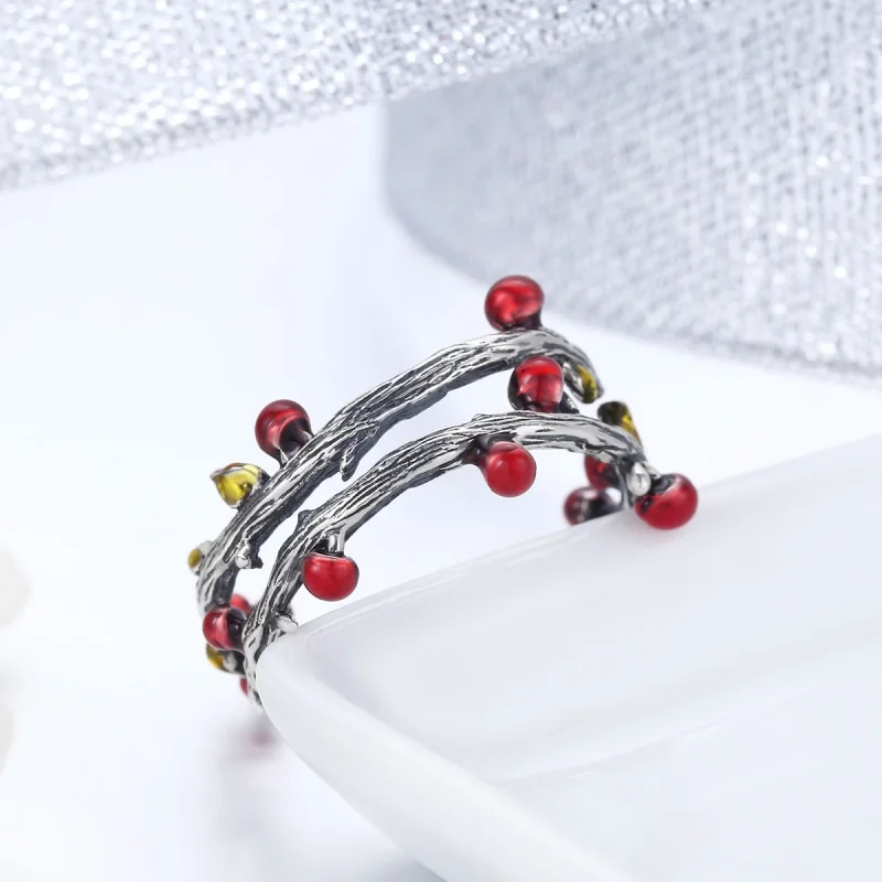 (Bild für) Silberner Herbstfarben-Ring im Pandora-Stil - SCR442 - Ansicht 6