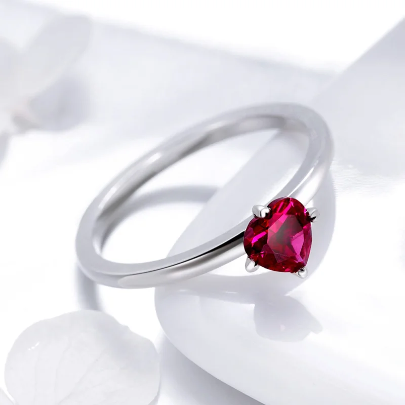 (Bild für) Silberner Herzschlag-Ring im Pandora-Stil - SCR389 - Ansicht 5