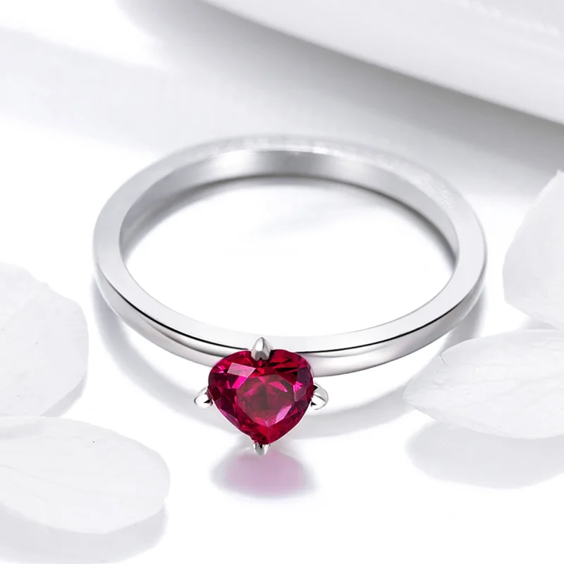 (Bild für) Silberner Herzschlag-Ring im Pandora-Stil - SCR389 - Ansicht 6