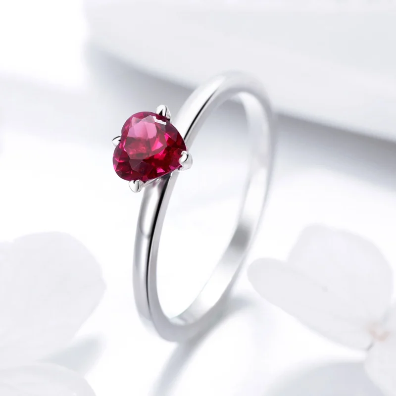 (Bild für) Silberner Herzschlag-Ring im Pandora-Stil - SCR389 - Ansicht 7