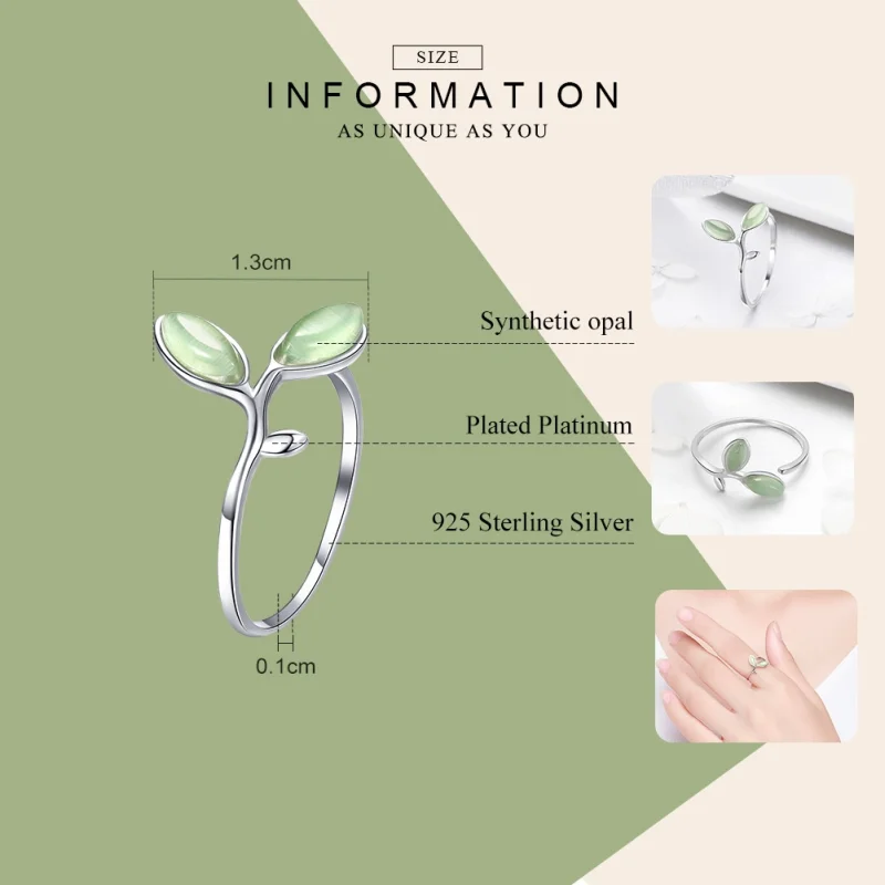 (Bild für) Silberner Hope-Ring im Pandora-Stil - SCR453 - Ansicht 3