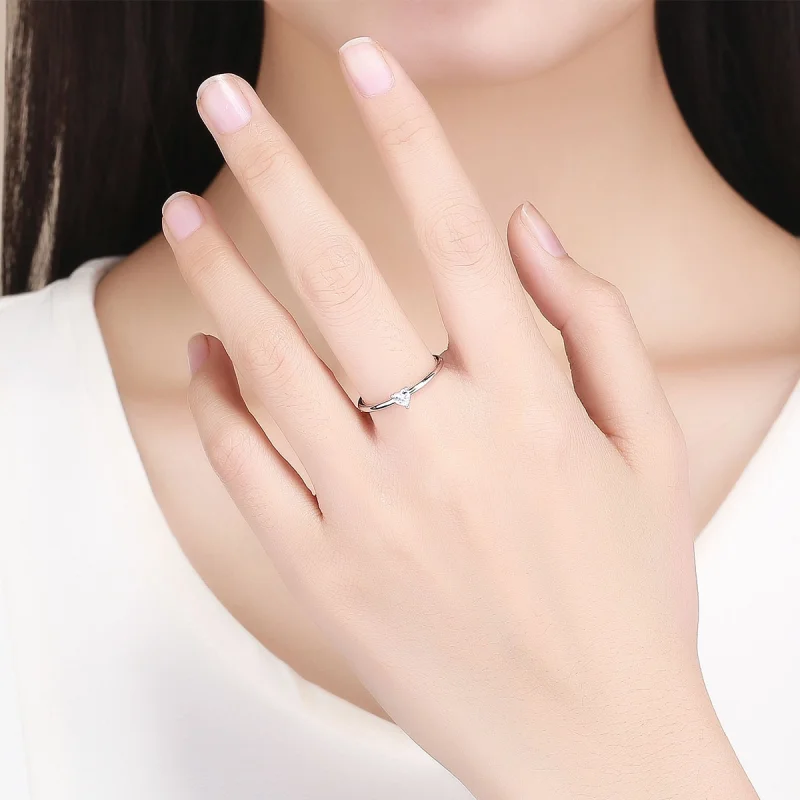 (Bild für) Silberner „Kleines Glück“-Ring im Pandora-Stil - SCR498 - Ansicht 7