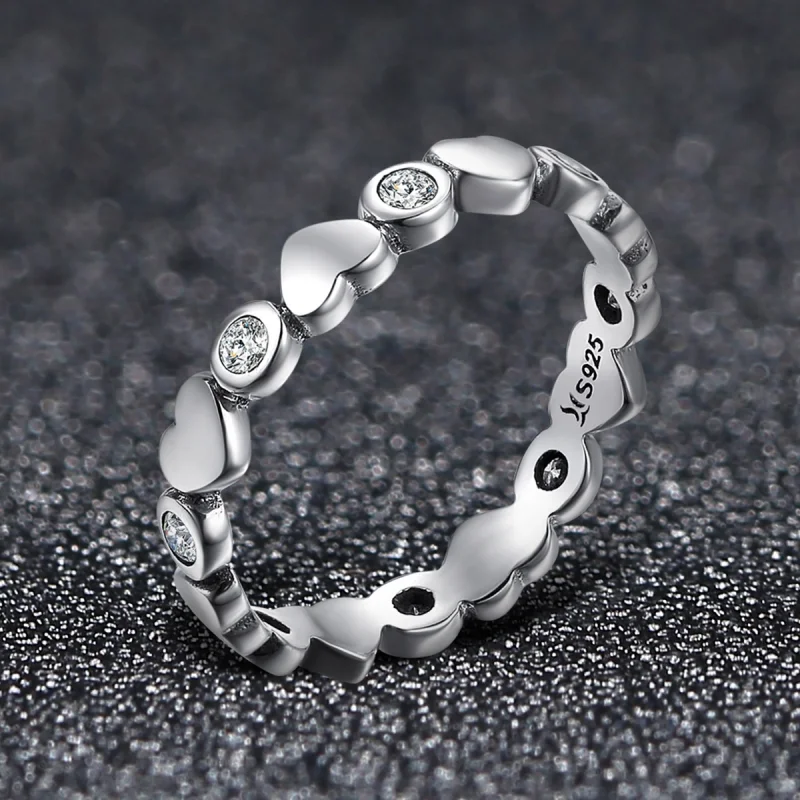 (Bild für) Silberner Ring „My Heart Is Bright“ im Pandora-Stil - SCR164 - Ansicht 4