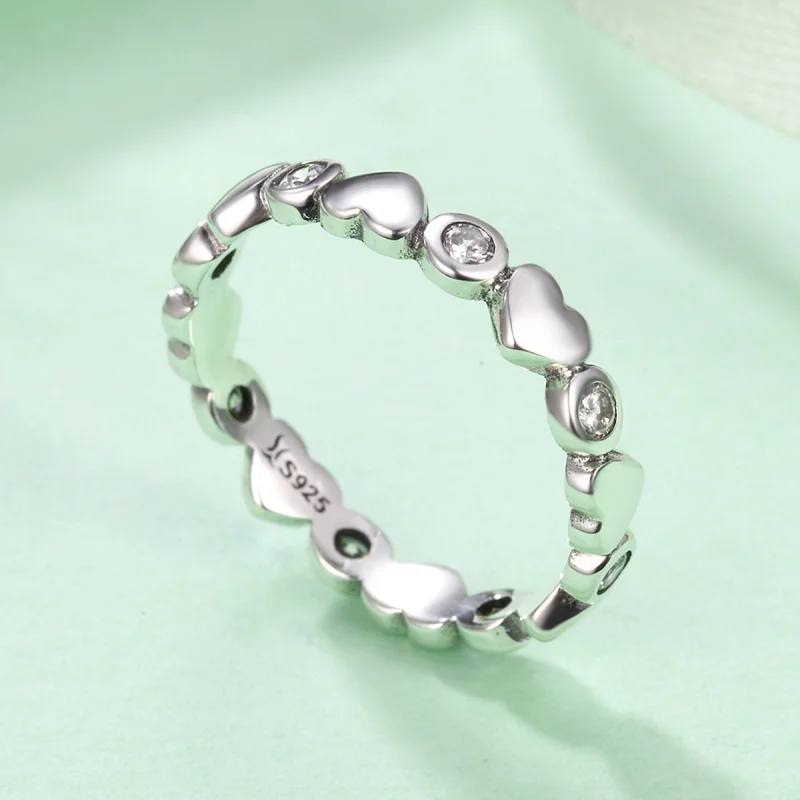 (Bild für) Silberner Ring „My Heart Is Bright“ im Pandora-Stil - SCR164 - Ansicht 5