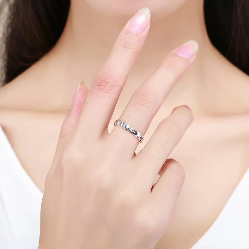 (Bild für) Silberner Ring „My Heart Is Bright“ im Pandora-Stil - SCR164 - Ansicht 8